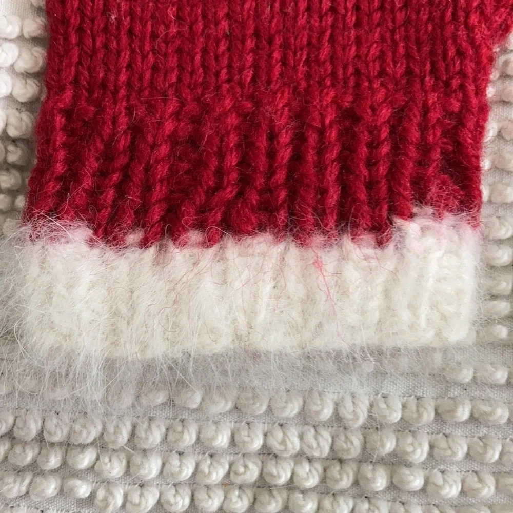 Vintage handmade child’s mittens cashmere cuffs